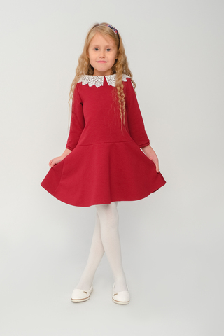 Платье для девочки Элиза бордовый