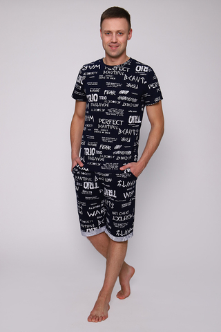 Пижама с шортами мужская 70049
