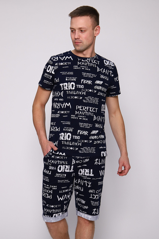 Пижама с шортами мужская 70049