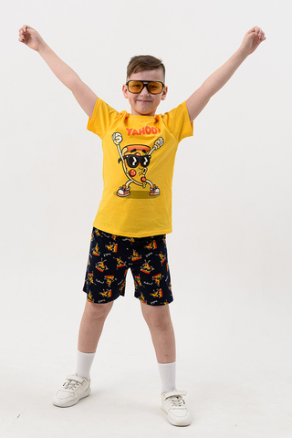 Пижама с шортами для мальчика Гурман детская короткий рукав