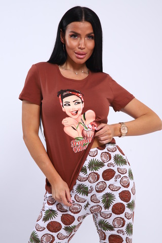 Женская пижама с брюками GIRL