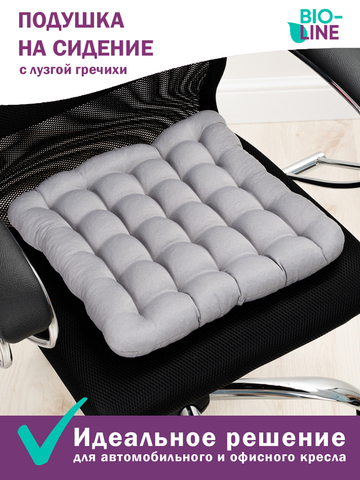 Подушка для мебели на табурет Bio-Line с гречневой лузгой PSG25