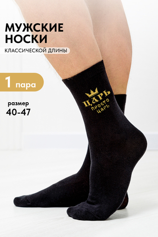 Носки стандарт мужские Просто царь