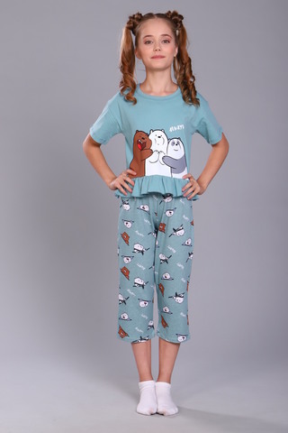 Пижама с бриджами для девочки Три медведя арт. ПД-021-047