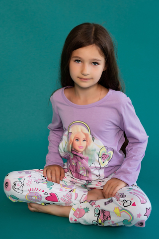 Пижама с брюками для девочки 22762 Barbie
