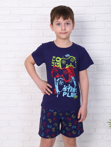 Пижама с шортами для мальчика Азарт