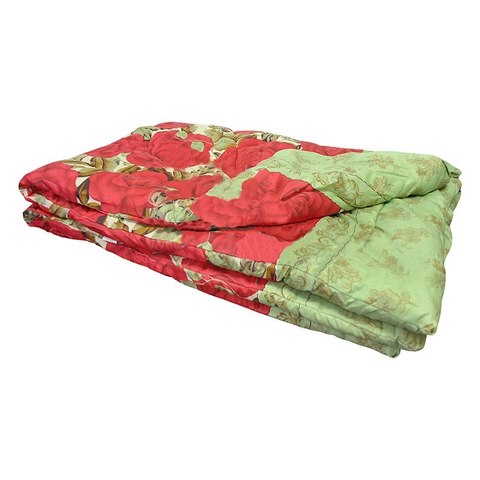 Одеяло ватное 1,5-сп. с чехлом из полиэстера (теплое)