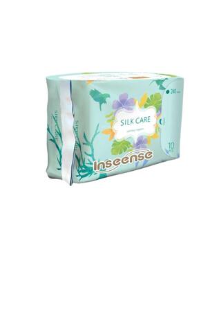 Прокладки гигиенические дневные Inseense Silk Care 4 капли 240 мм (10 шт)