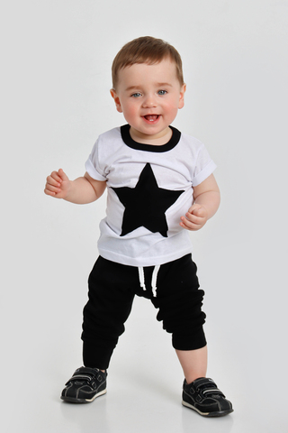 Детский костюм с брюками Звезда арт. КС-ЗВ/черный