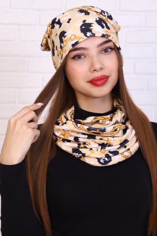 Женский комплект шапка и шарф 36127