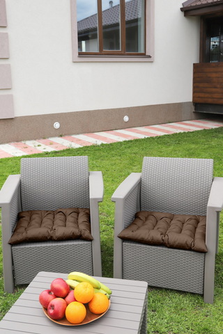 Подушка для мебели на табурет с завязками с 2 сторон PO52x60