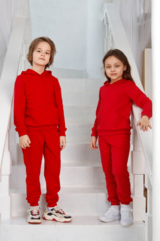 Детский костюм с брюками КТ0047 Красный