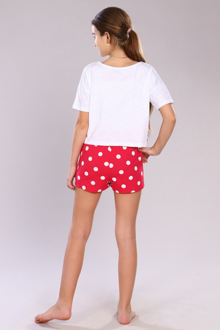 Пижама с шортами для девочки 15239