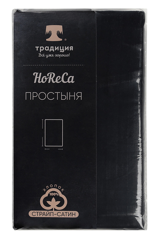 Простыня HoReCa 240х217, страйп-сатин, арт. 4868