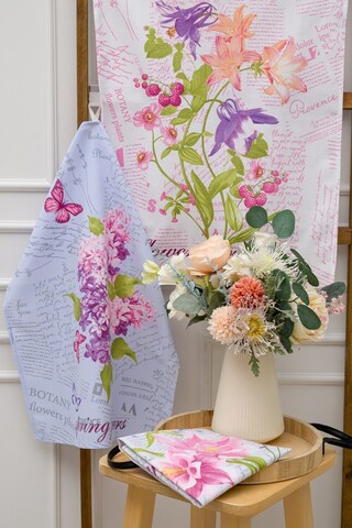 Полотенце кухонное Цветы и письма