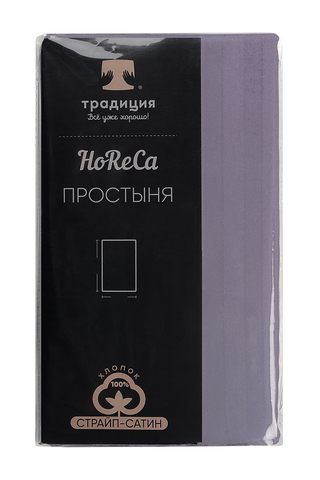 Простыня HoReCa 240х217, страйп-сатин, арт. 4868