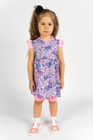 Платье с шортами для девочки 41112