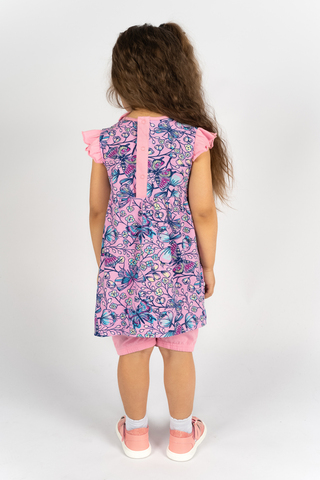 Платье с шортами для девочки 41112