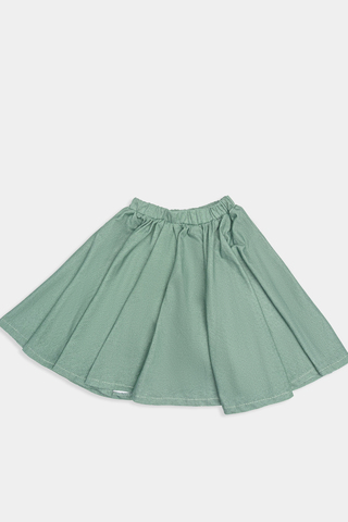 Костюм с юбкой для девочки Амели зеленый