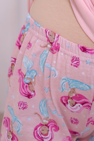 Детская пижама с брюками Русалка короткий рукав