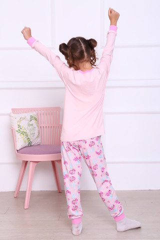Пижама с брюками для девочки Русалка длинный рукав