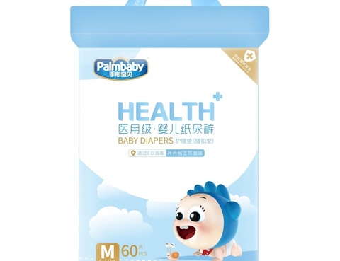 Подгузники для мальчиков Palmbaby health в инд. уп. SK019-M-60 шт (6-11 кг)
