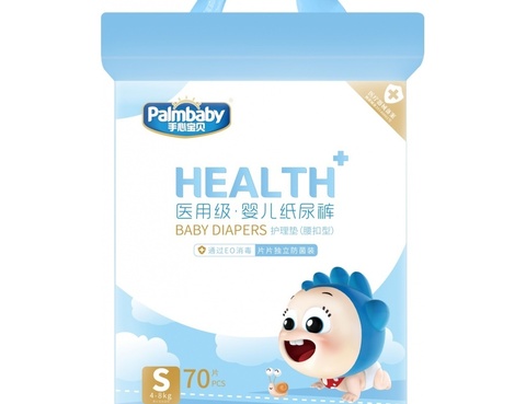 Подгузники для мальчиков Palmbaby health в инд. уп. SK019-S-70 шт (4-8 кг)