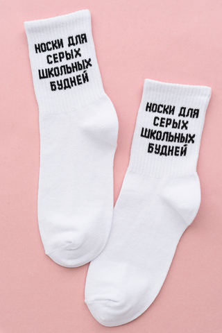 Носки стандарт женские Школьные будни (набор 3 пары)