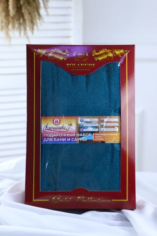 Набор для сауны САУНА махровое подарочная упаковка