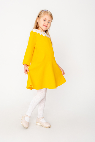 Платье для девочки Элиза желтый